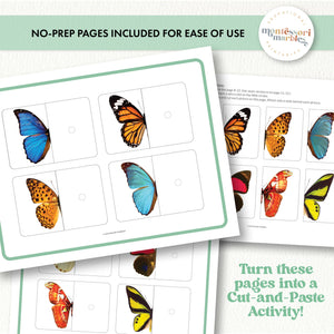 Butterfly Two-Piece Puzzles