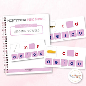 Montessori Pink Series Missing Vowels SHORT O