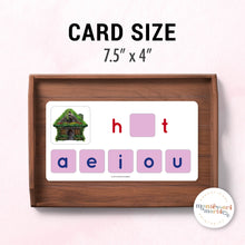 Load image into Gallery viewer, Montessori Pink Series Missing Vowels SHORT U
