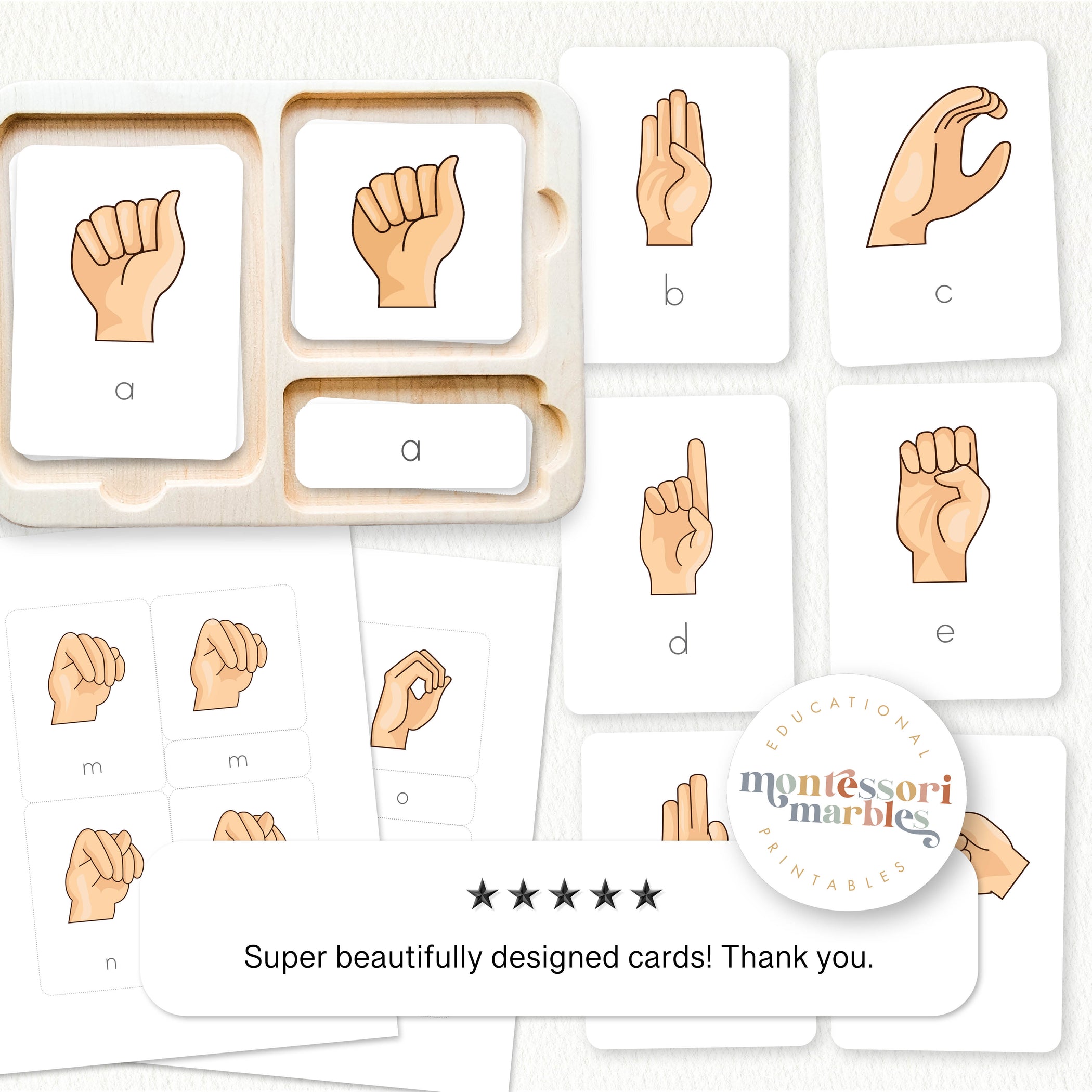 ASL Nomenclature Cards | American Sign Language Alphabet Ages 4-8 ...