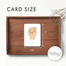 Load image into Gallery viewer, American Sign Language Nomenclature Cards

