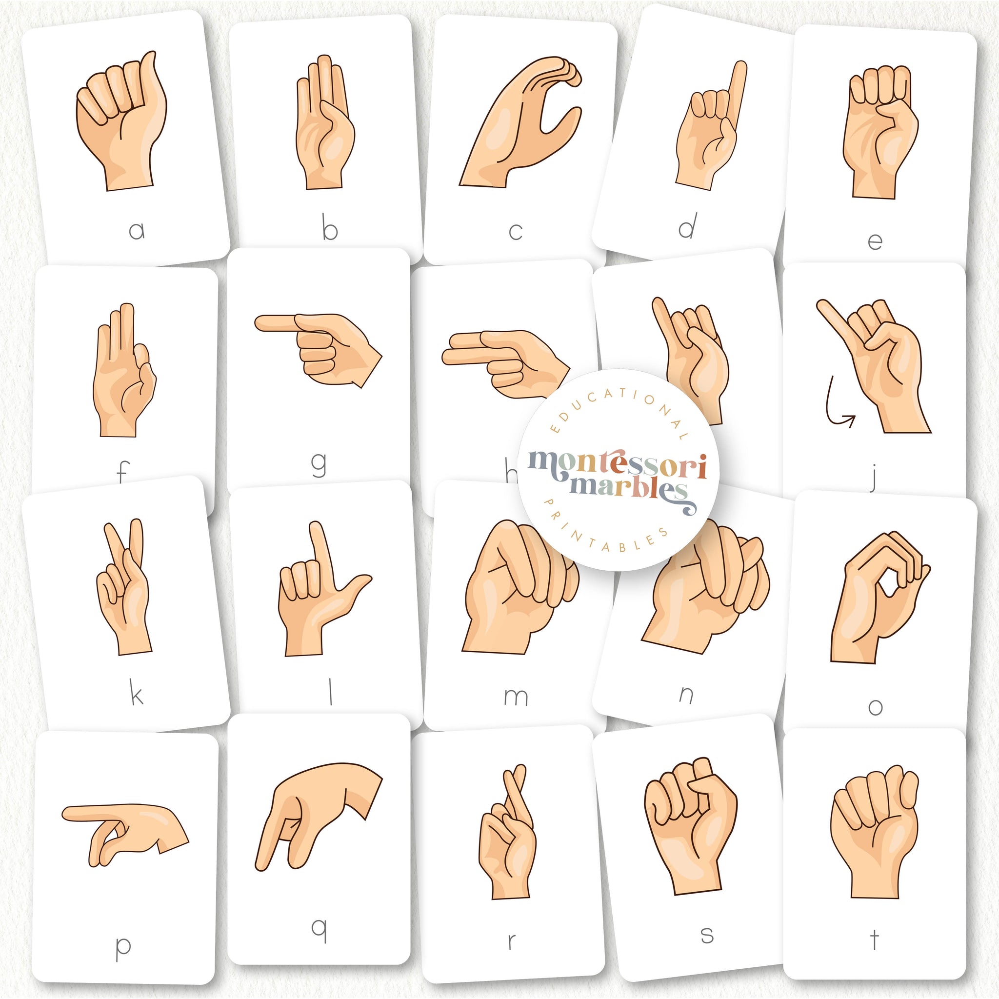 Sign Language — Montessori Marbles