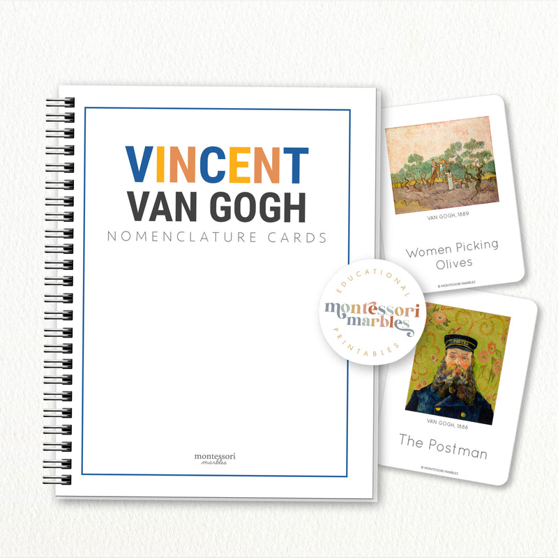 Vincent Van Gogh 3-Part Cards
