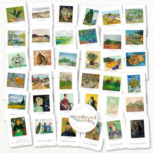 Vincent Van Gogh Montessori Nomenclature Cards