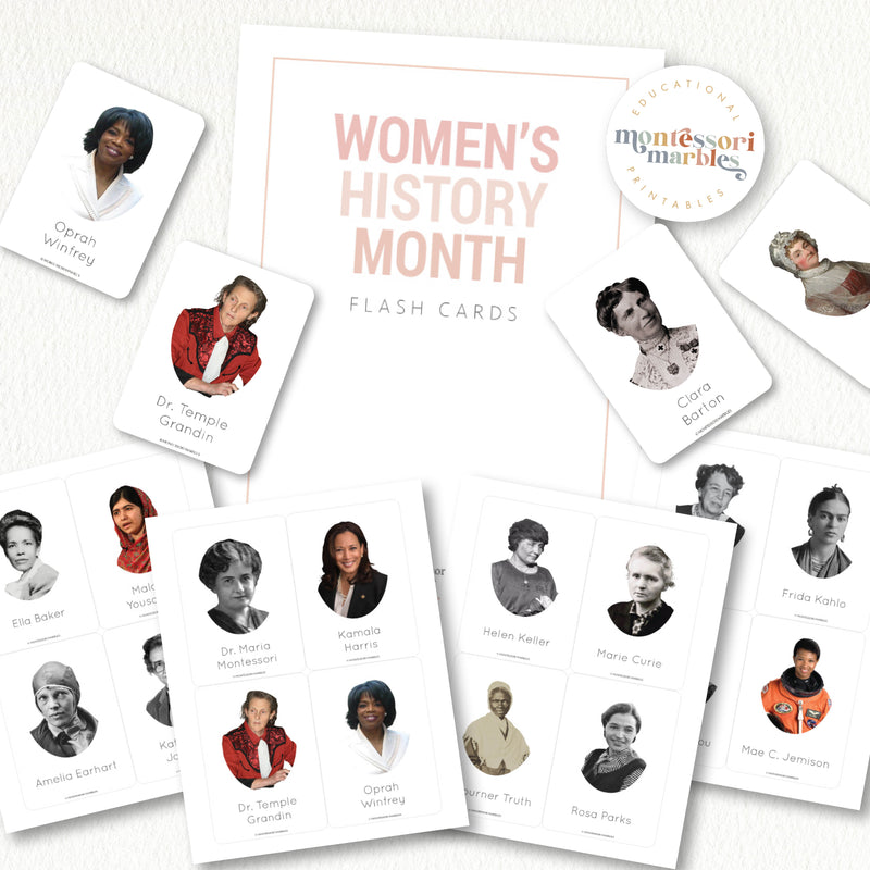 Women History Month Flash Cards
