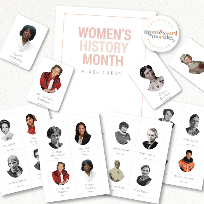 Women History Month Flash Cards