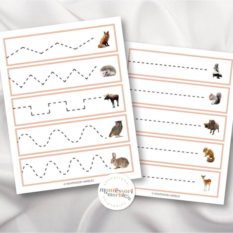Woodland Animals Cutting Strips