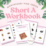 Pink Series workbook with short A sound CVC words