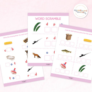 Montessori Pink Series Workbook Short O