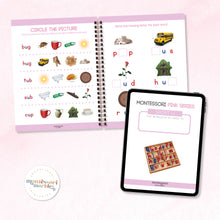 Load image into Gallery viewer, Montessori Pink Series Workbook Short U
