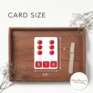 Apples Addition Clip Cards