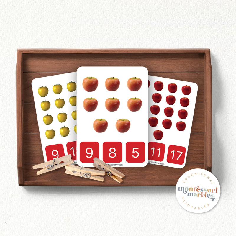 Apples Counting 1 to 20