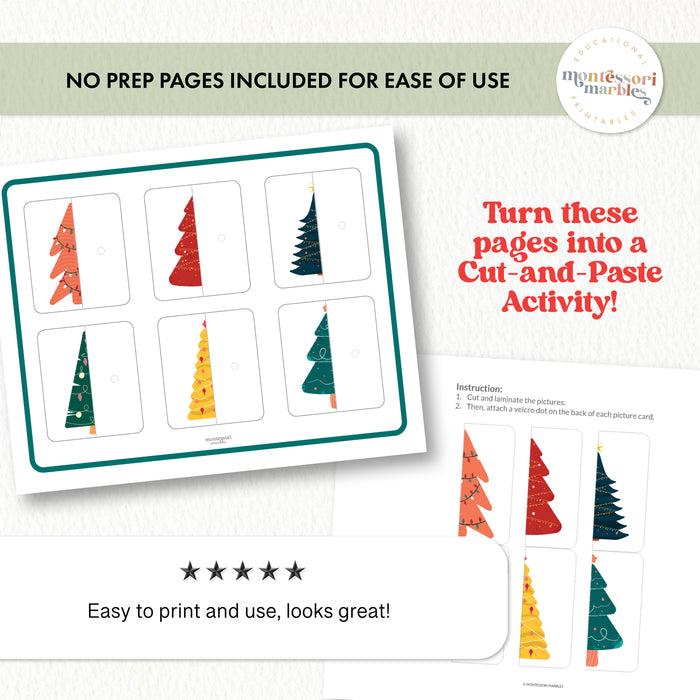 Christmas Tree Symmetry Puzzles