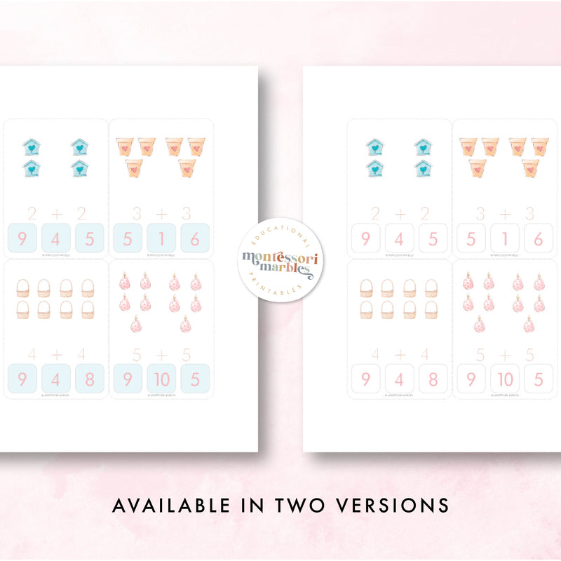 Easter Addition Clip Cards