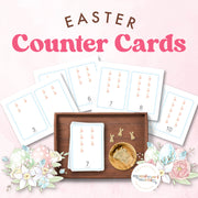 Easter-themed counting & tracing activity from 1 to 10—number recognition practice