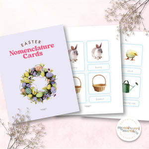 Easter Montessori Nomenclature Cards