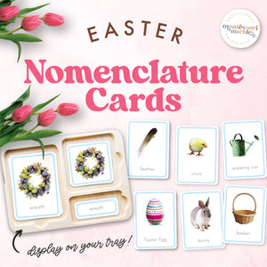 Easter Montessori Nomenclature Cards