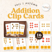 Load image into Gallery viewer, Fall Addition Clip Cards
