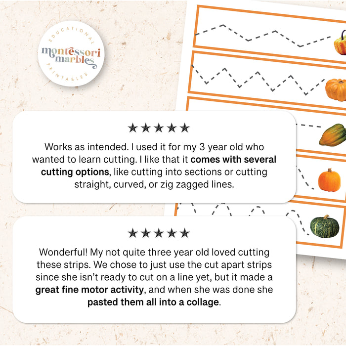 Fall Cutting Strips