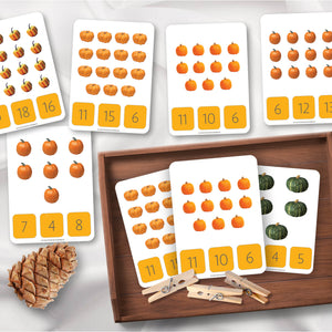 Fall Pumpkin Counting 1 to 20