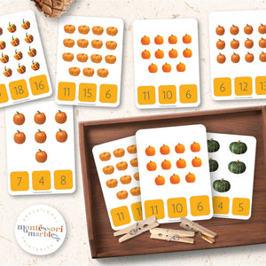 Fall Pumpkin Counting 1 to 20