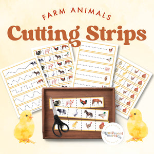Farm Animals Cutting Strips