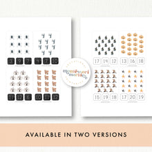 Load image into Gallery viewer, Halloween Counting Clip Cards
