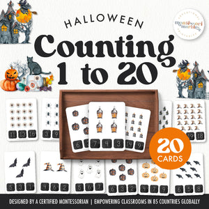 Halloween Counting Clip Cards