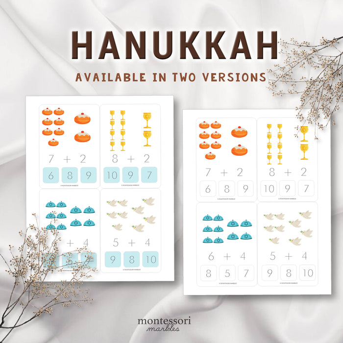 Hanukkah Addition Clip Cards