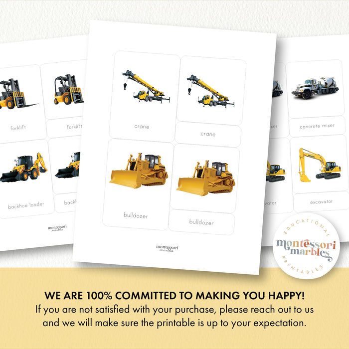Large Vehicles Nomenclature Cards