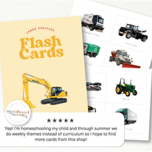 Load image into Gallery viewer, Big Machines Flash Cards
