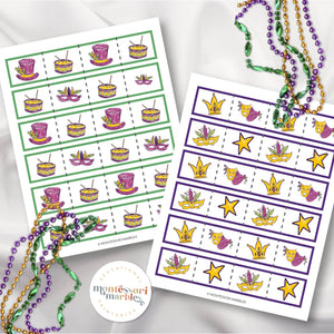 Mardi Gras Cutting Strips