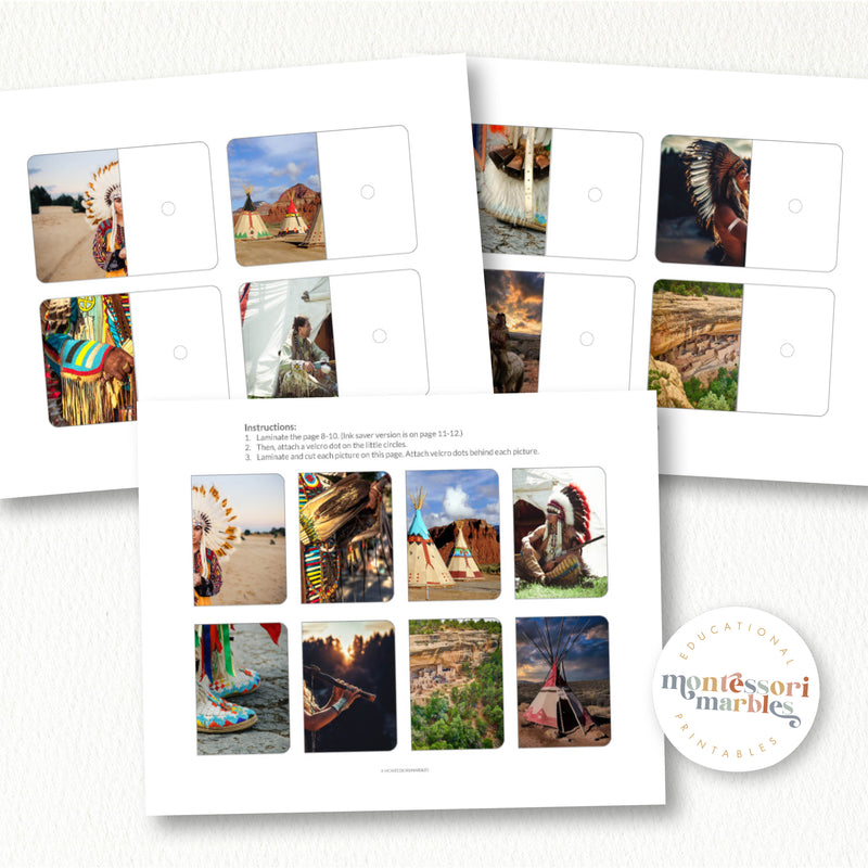Native American Month Complete the Pictures