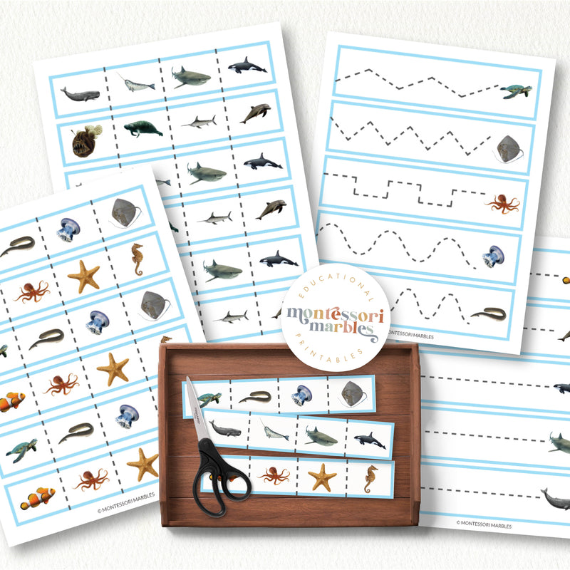 Ocean Animals Cutting Strips