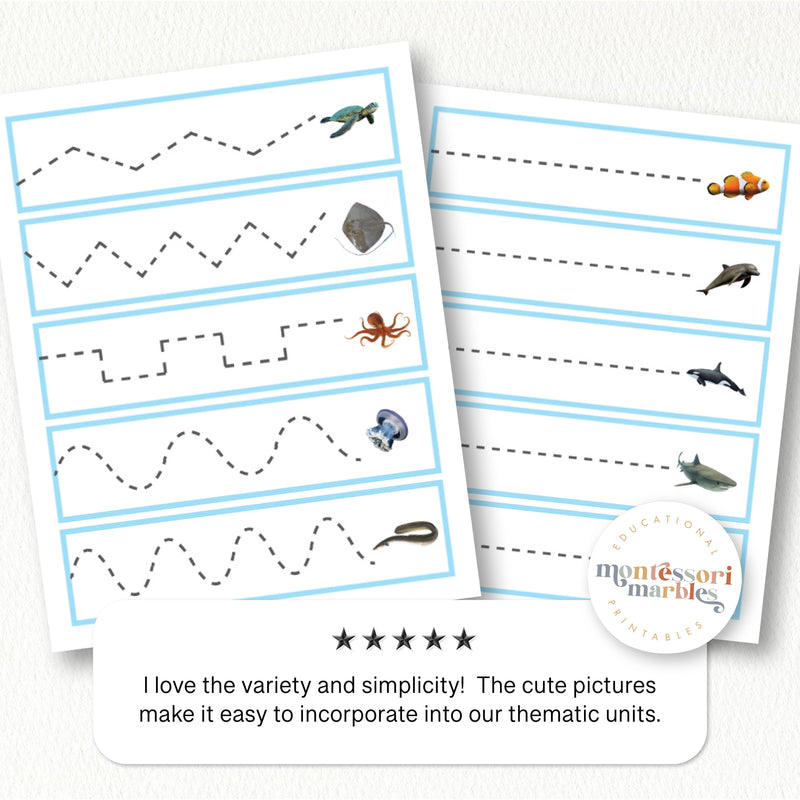 Ocean Animals Cutting Strips