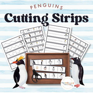 Penguins Cutting Strips