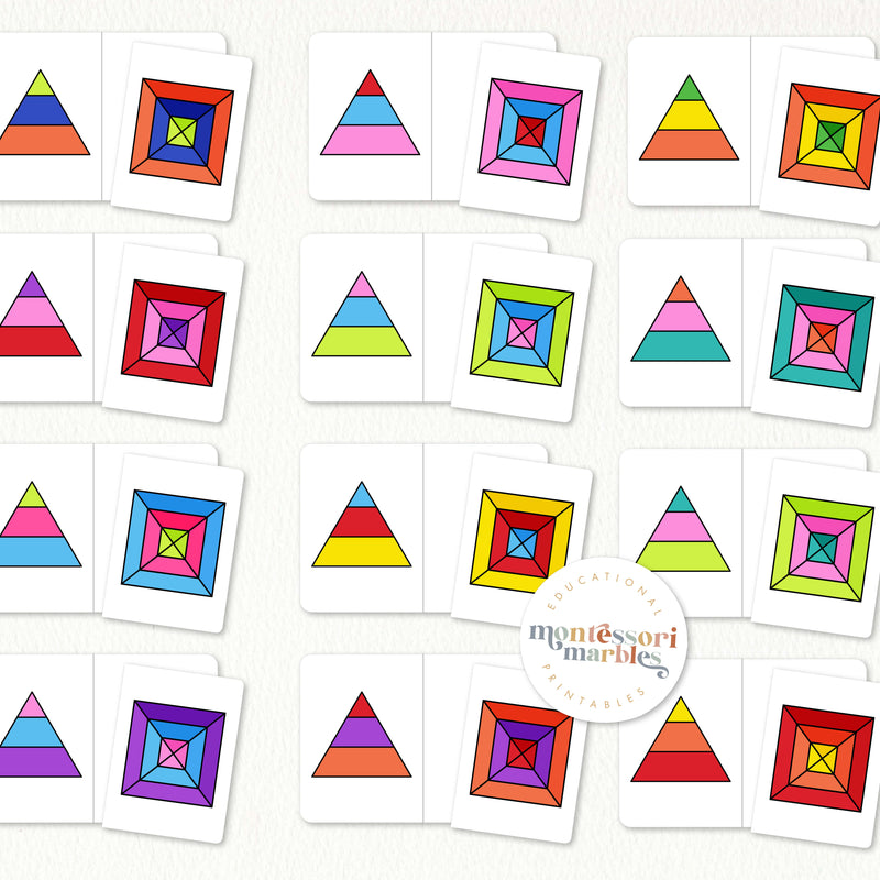 Top & Side Views Matching Cards Level 1