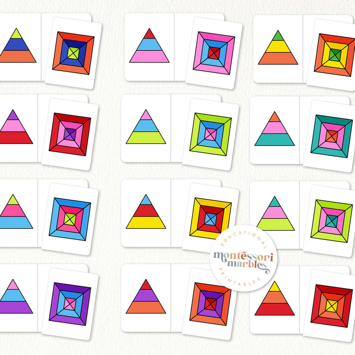 Top & Side Views Matching Cards Level 1