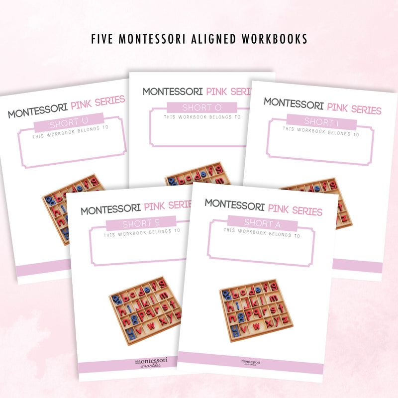 Montessori Pink Series Printable Bundle | CVC Phonics Ages 3-6