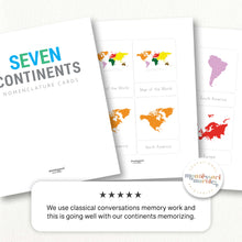 Load image into Gallery viewer, Continents Nomenclature Cards
