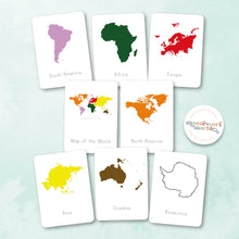 Load image into Gallery viewer, Continents Nomenclature Cards
