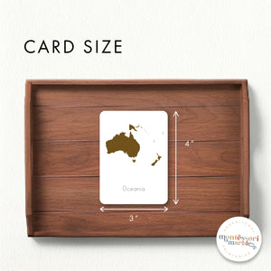 Continents Nomenclature Cards