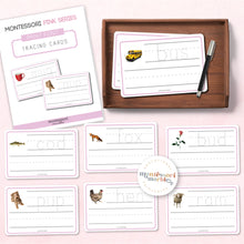 Load image into Gallery viewer, Montessori Pink Series Tracing Cards
