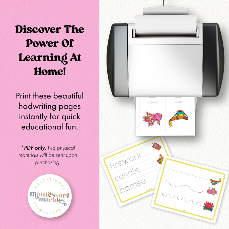 Diwali Handwriting Activity