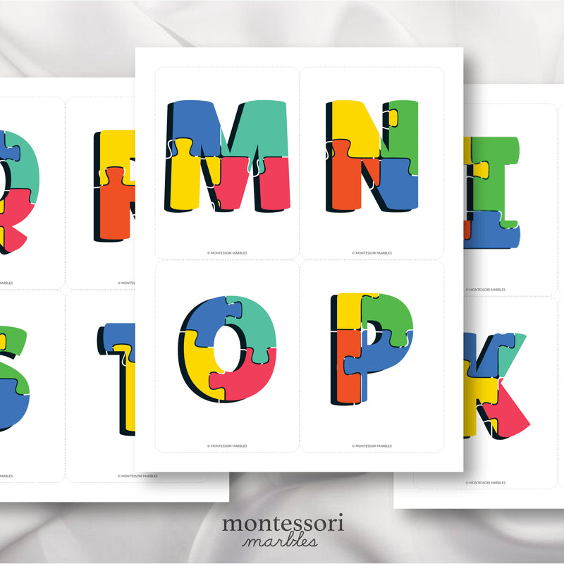 Autism Awareness Month Alphabet Cards