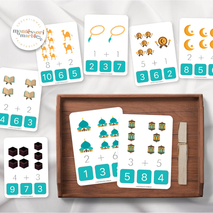 Ramadan Addition Clip Cards