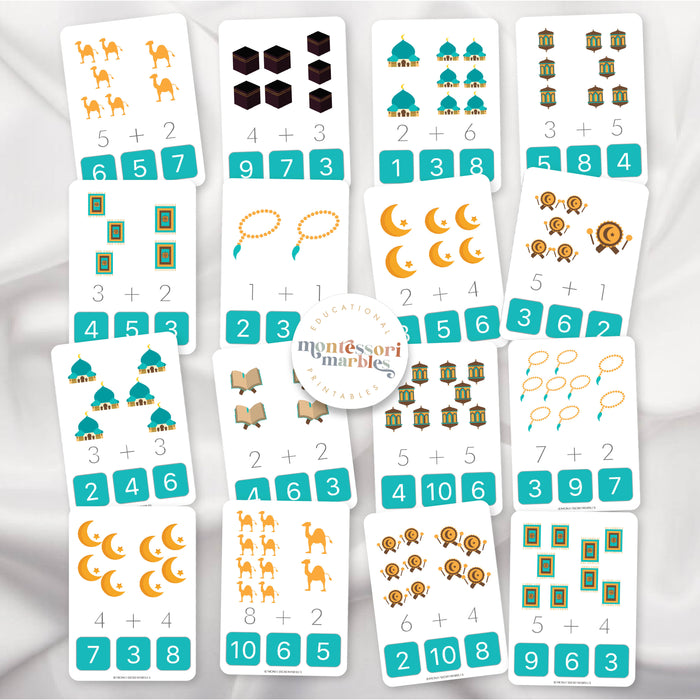 Ramadan Addition Clip Cards