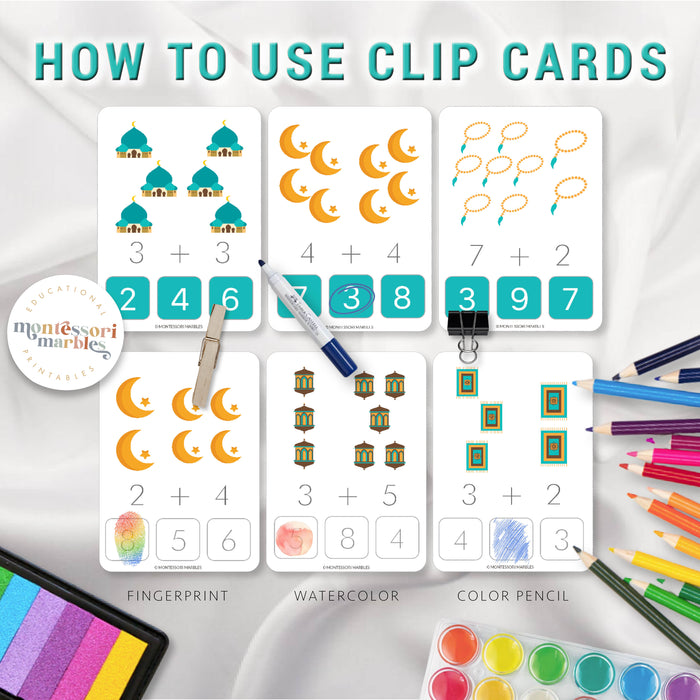 Ramadan Addition Clip Cards