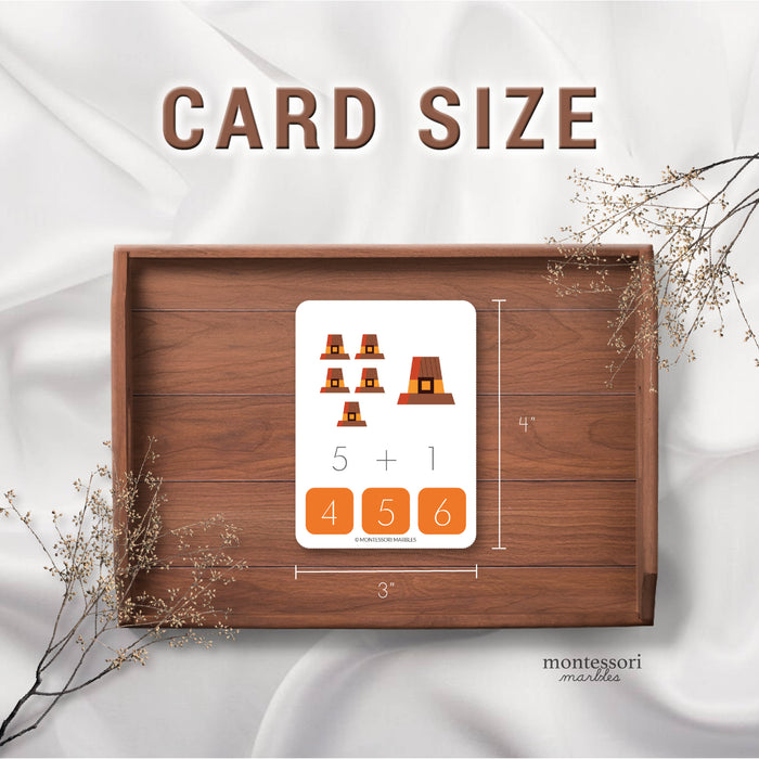 Thanksgiving Addition Clip Cards