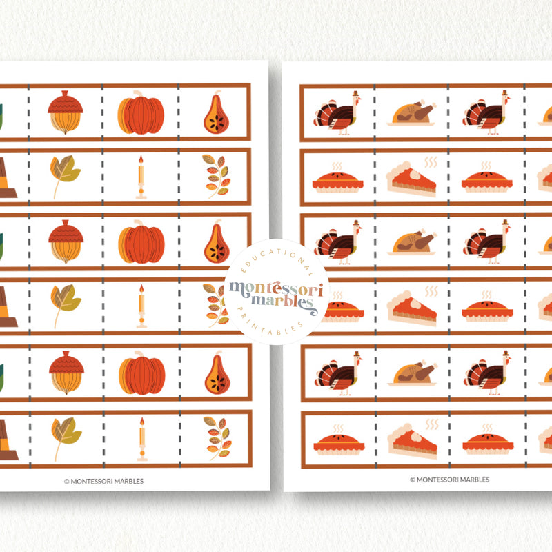 Thanksgiving Cutting Strips